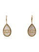 Earrings 14K Mother of Pearl & Diamond Drop Earrings