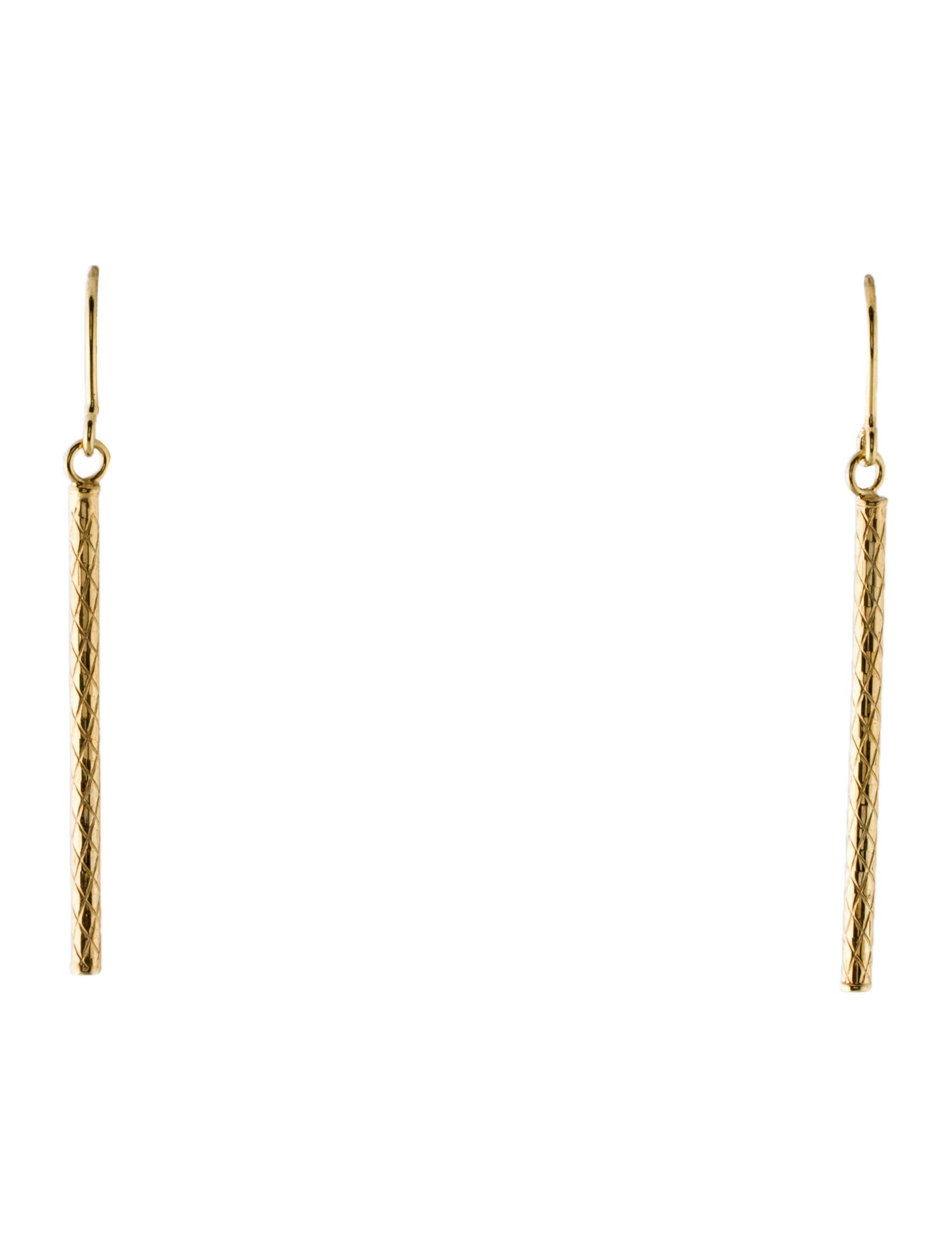 Earrings 14K Bar Drop