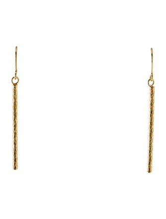 Earrings 14K Bar Drop Earrings