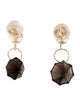 Earrings 14K Smokey Quartz Drop Earrings