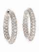 Earrings 18K 1.54ctw Diamond Inside-Out Hoop Earrings