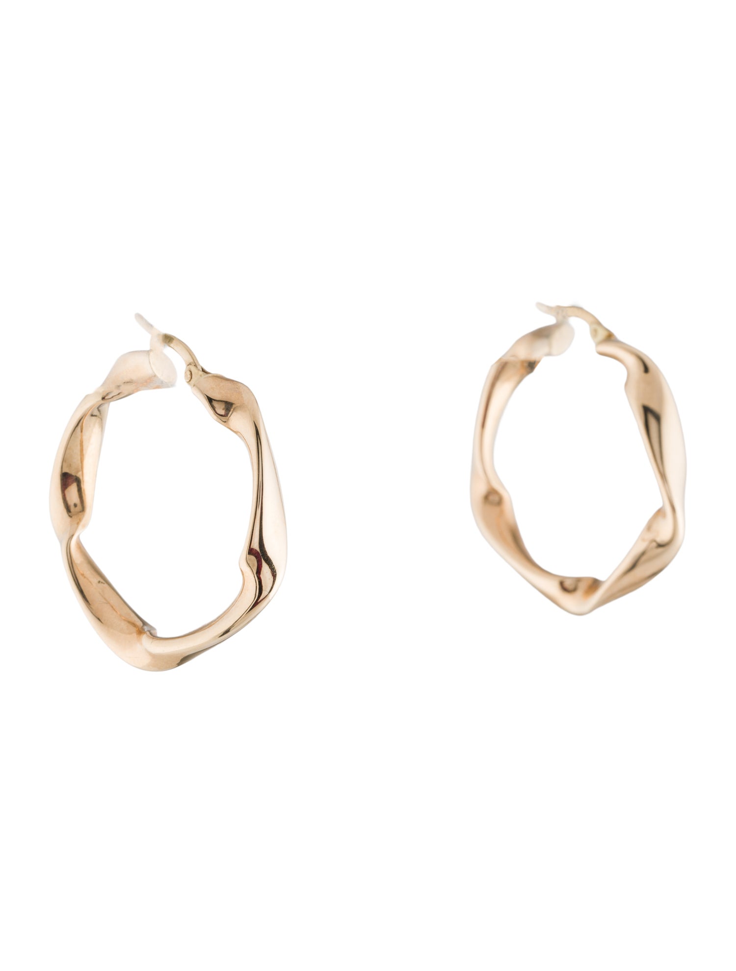 Earrings 14K Twisted Hoop