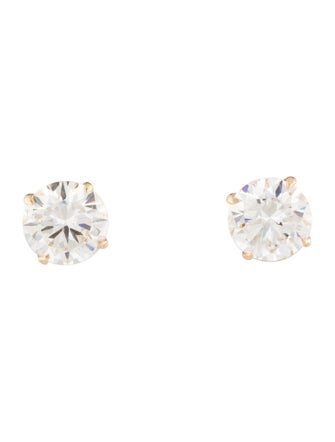 Earrings 14K 4.10ctw Lab-Grown Diamond Stud Earrings