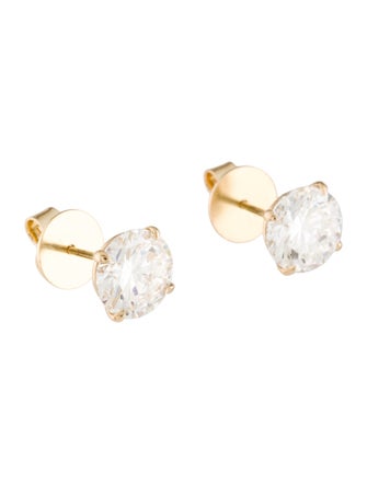 Earrings 14K 4.10ctw Lab-Grown Diamond Stud Earrings