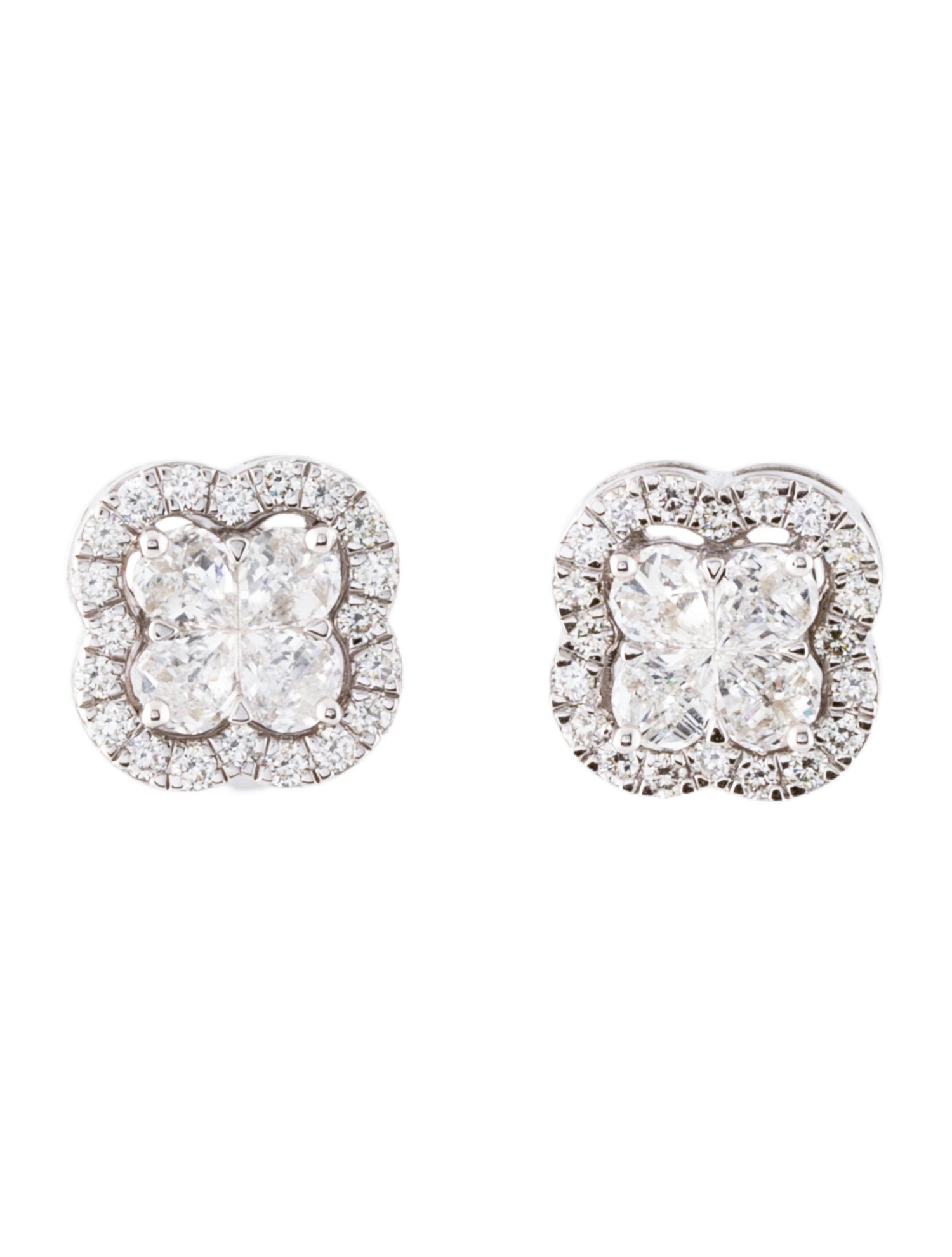 Earrings 18K 1.07ctw Diamond Stud