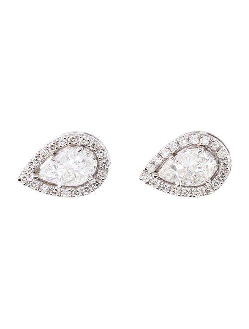 Earrings 18K 1.04ctw Diamond Stud Earrings