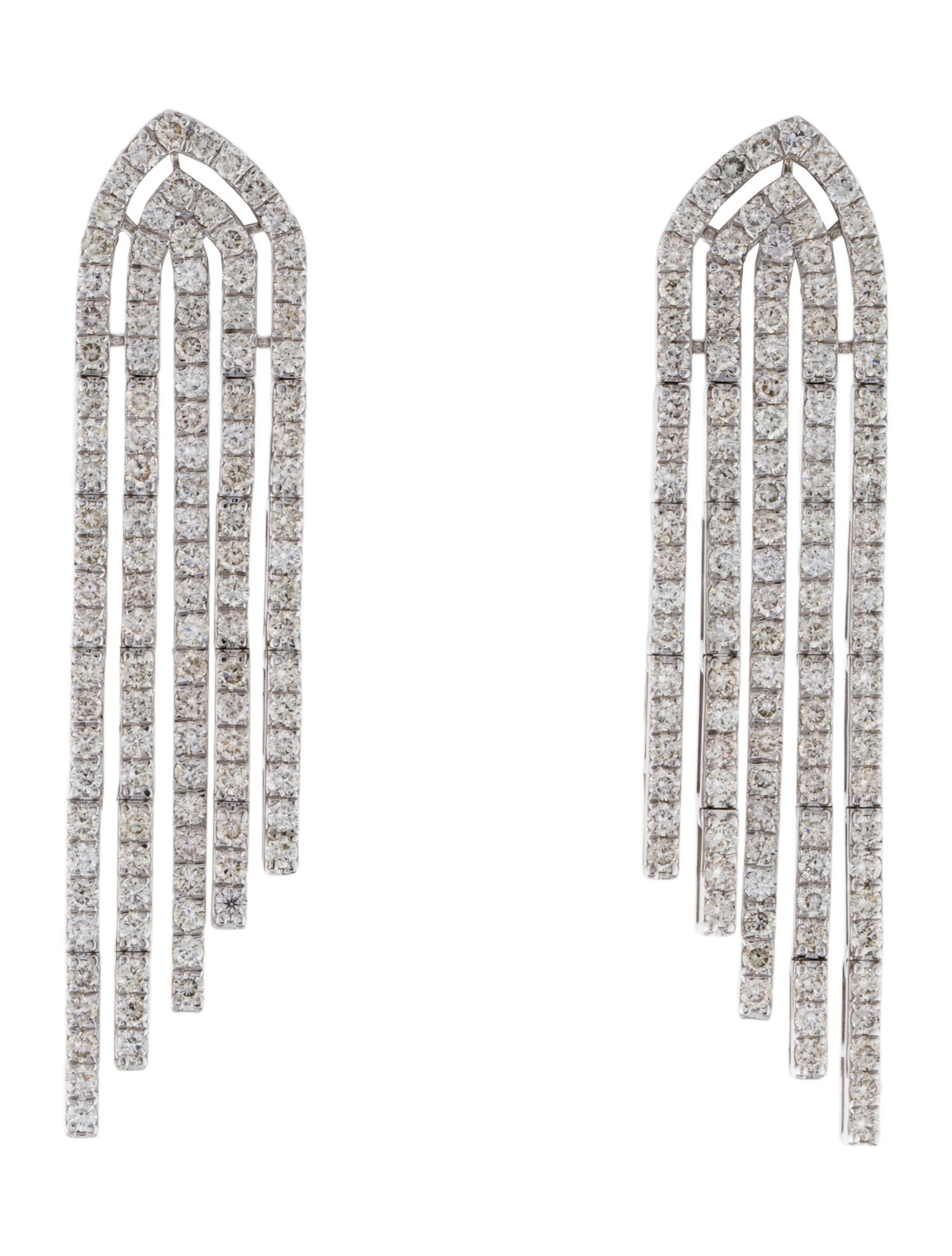 Earrings 14K 3.62ctw Diamond Drop
