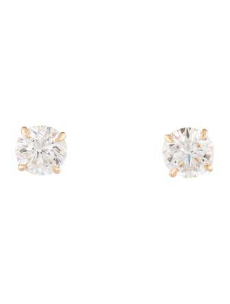 Earrings 14K 3.10ctw Lab-Grown Diamond Stud Earrings