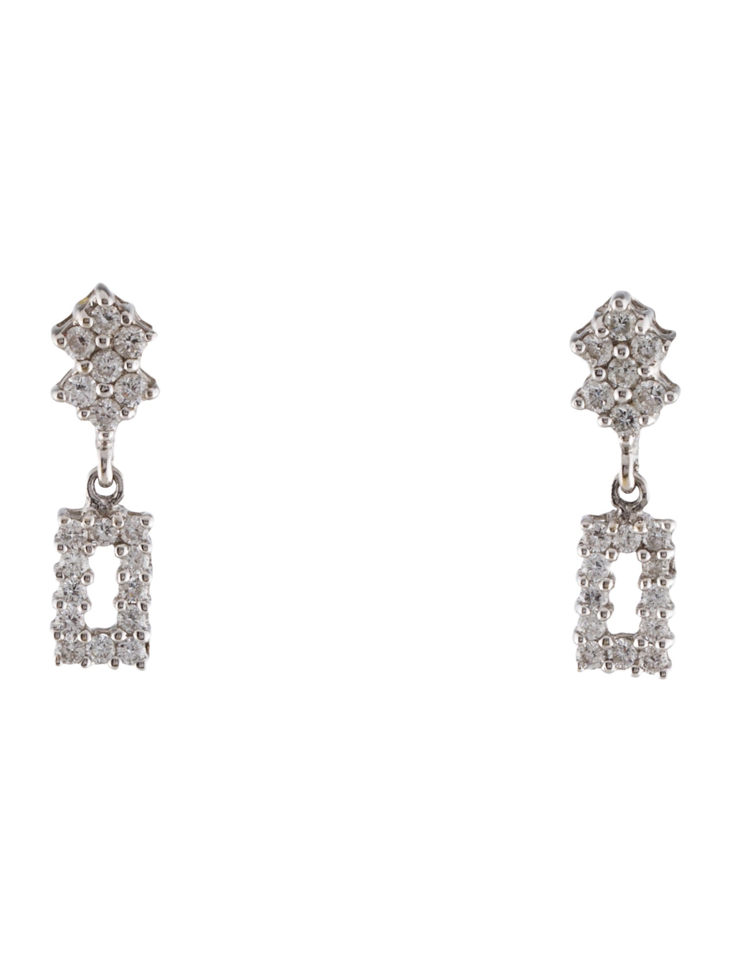 Earrings 18K Diamond Drop