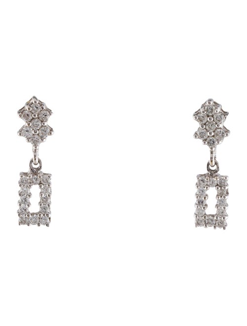 Earrings 18K Diamond Drop Earrings