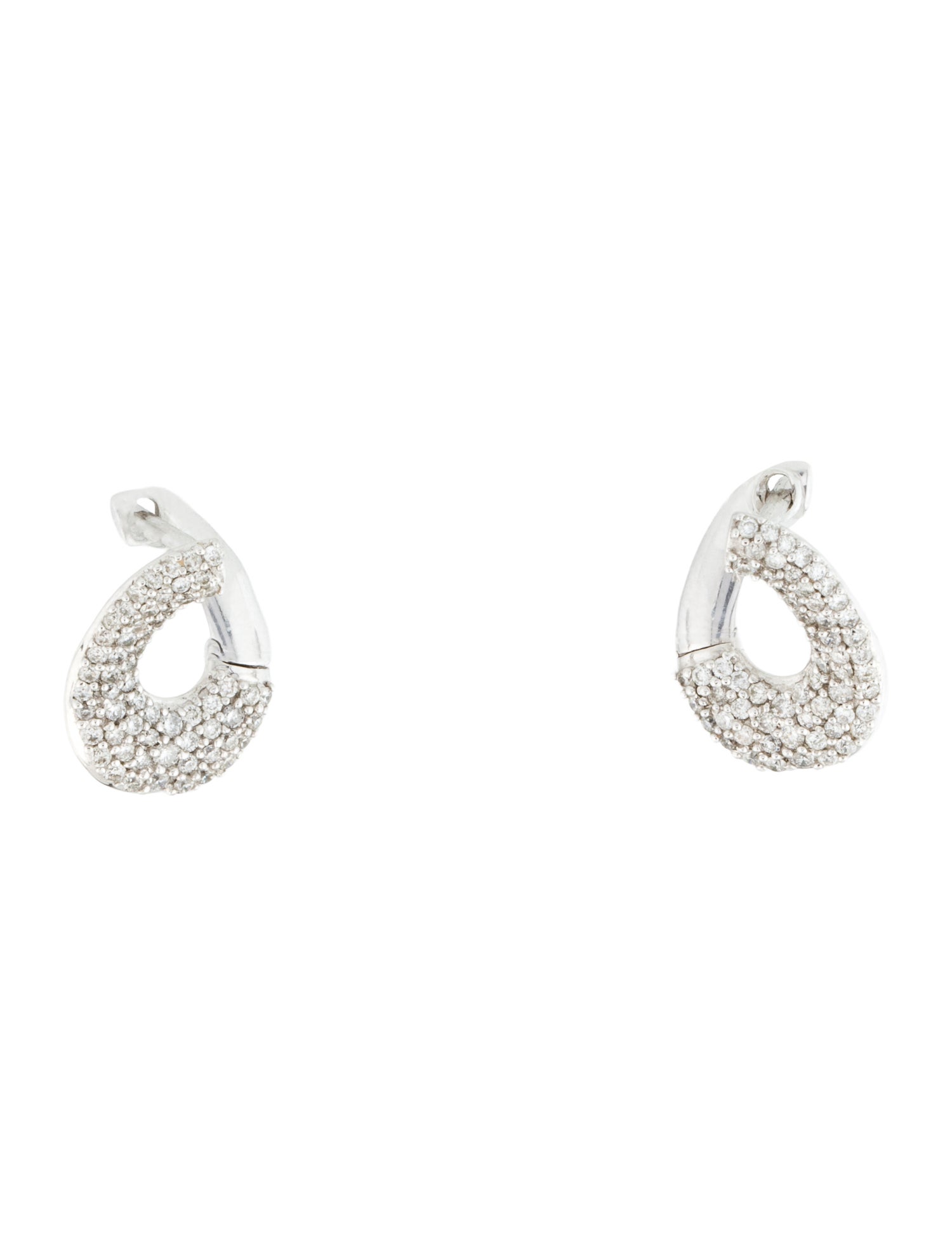 Earrings 14K Diamond Hoop