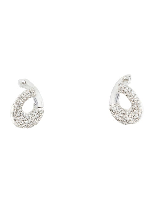 Earrings 14K Diamond Hoop Earrings