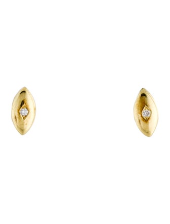 Earrings 18K Lab-Grown Diamond Marquise Stud Earrings
