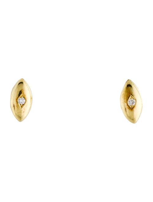 Earrings 18K Lab-Grown Diamond Marquise Stud Earrings
