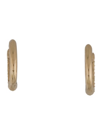 Earrings 14K Diamond Huggie Earrings