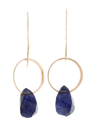 Earrings 14K Iolite Drop Earrings