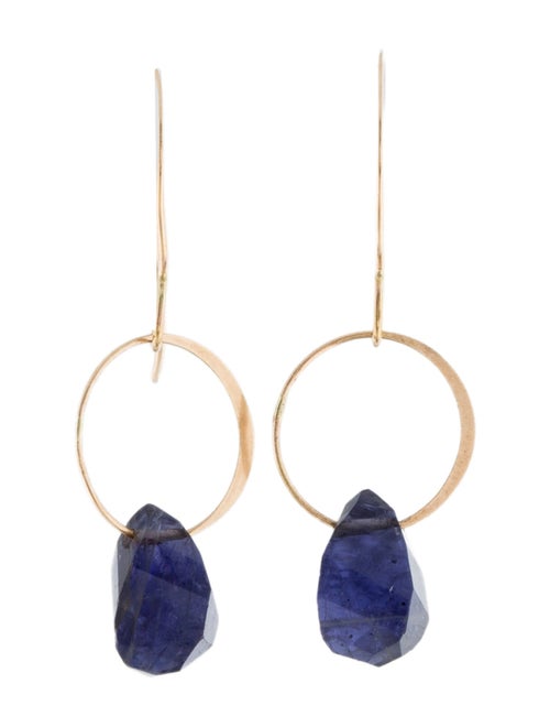 Earrings 14K Iolite Drop Earrings