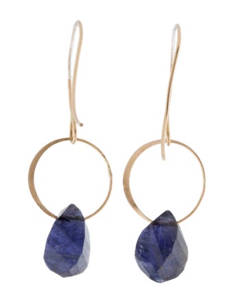Earrings 14K Iolite Drop Earrings