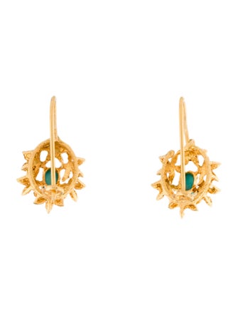 Earrings 14K Turquoise Drop Earrings
