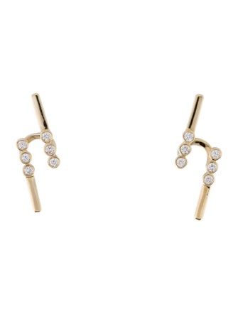 Earrings 14K Diamond Drop Earrings