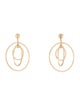 Earrings 14K Circle Drop Earrings