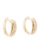 Earrings 14K Diamond Hoop Earrings