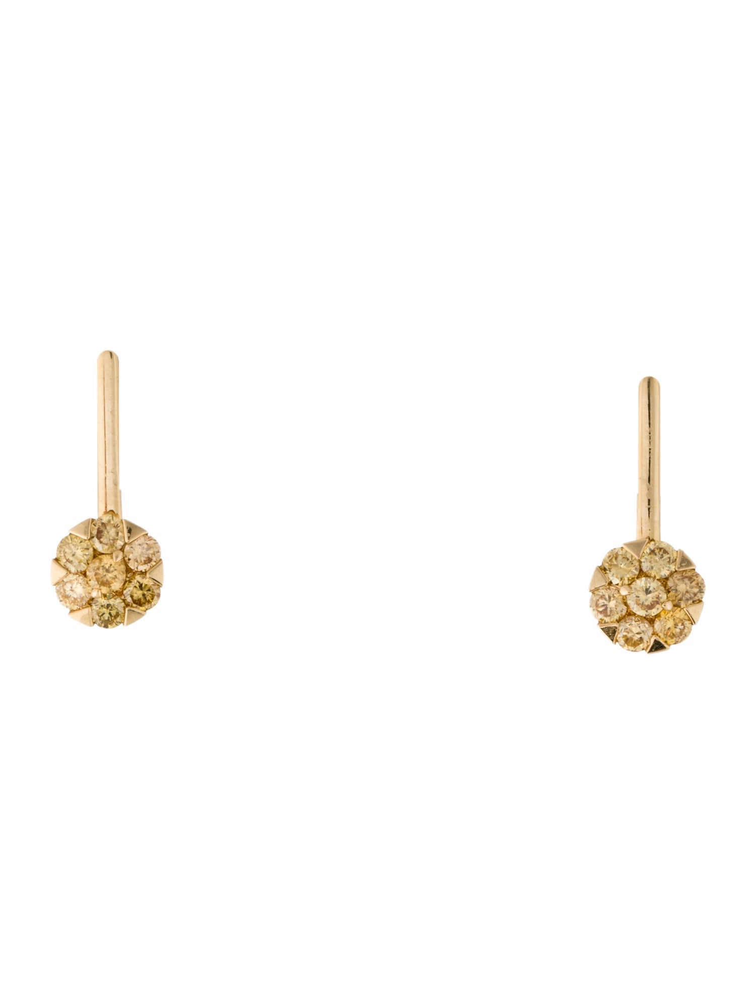 Earrings 18K Diamond Kinetic Drop