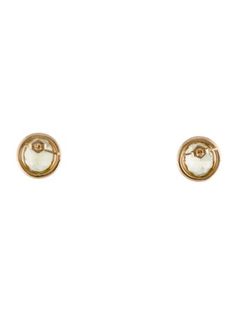 Earrings 14K 6.63ctw Quartz Stud Earrings