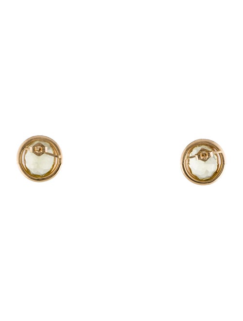 Earrings 14K 6.63ctw Quartz Stud Earrings