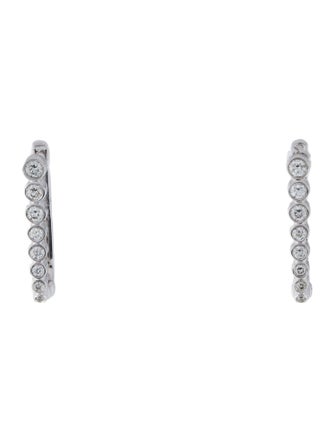 Earrings 14K Diamond Hoop Earrings