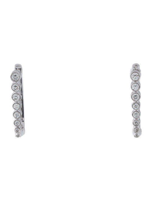 Earrings 14K Diamond Hoop Earrings