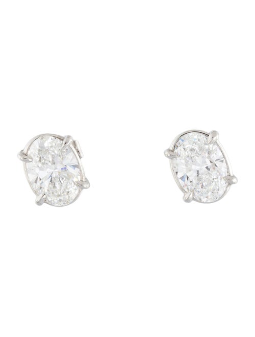 Earrings Platinum 2.51ctw Lab-Grown Diamond Stud Earrings