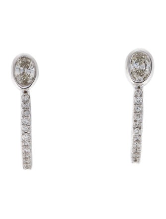 Earrings 14K Diamond Drop Earrings