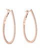 Earrings 14K Diamond Hoop Earrings