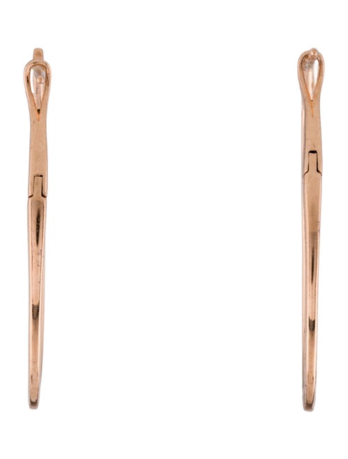 Earrings 14K Diamond Hoop Earrings