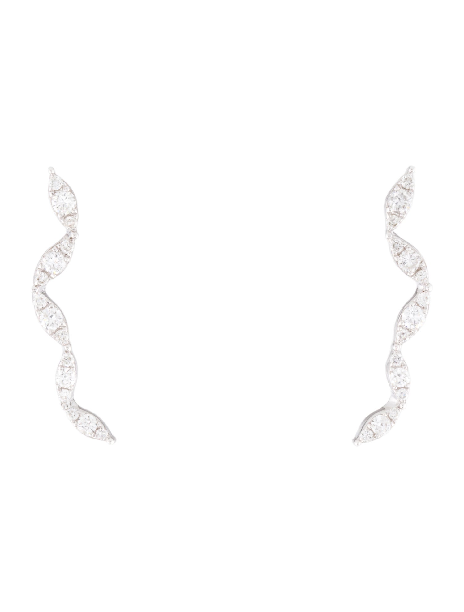Earrings 14K Diamond Ear Climbers