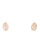 Earrings 14K Diamond Leaf Stud Earrings