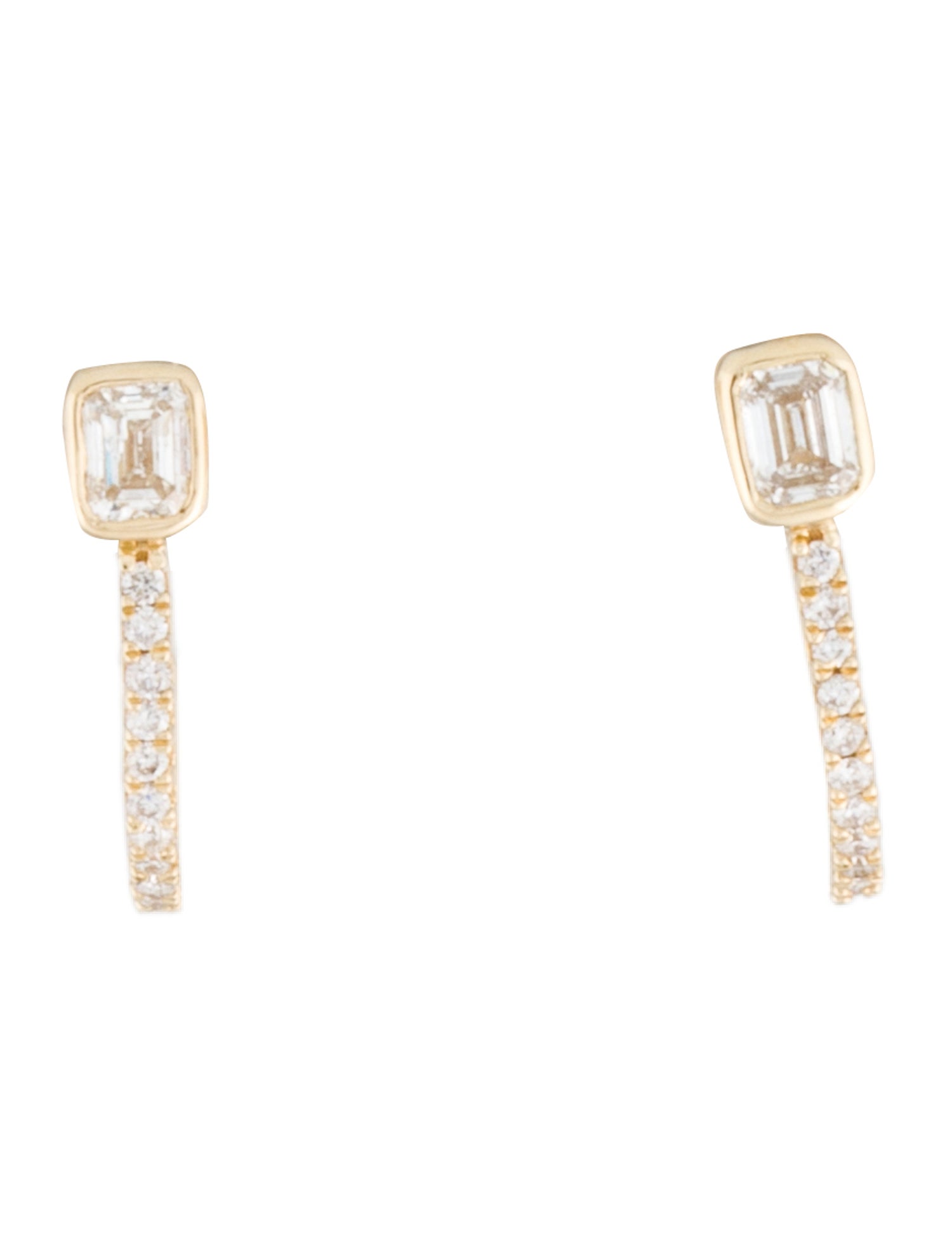 Earrings 14K Diamond Hook