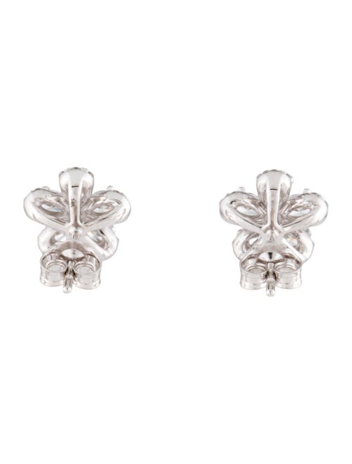 Earrings 14K 1.20ctw Diamond Flower Stud Earrings