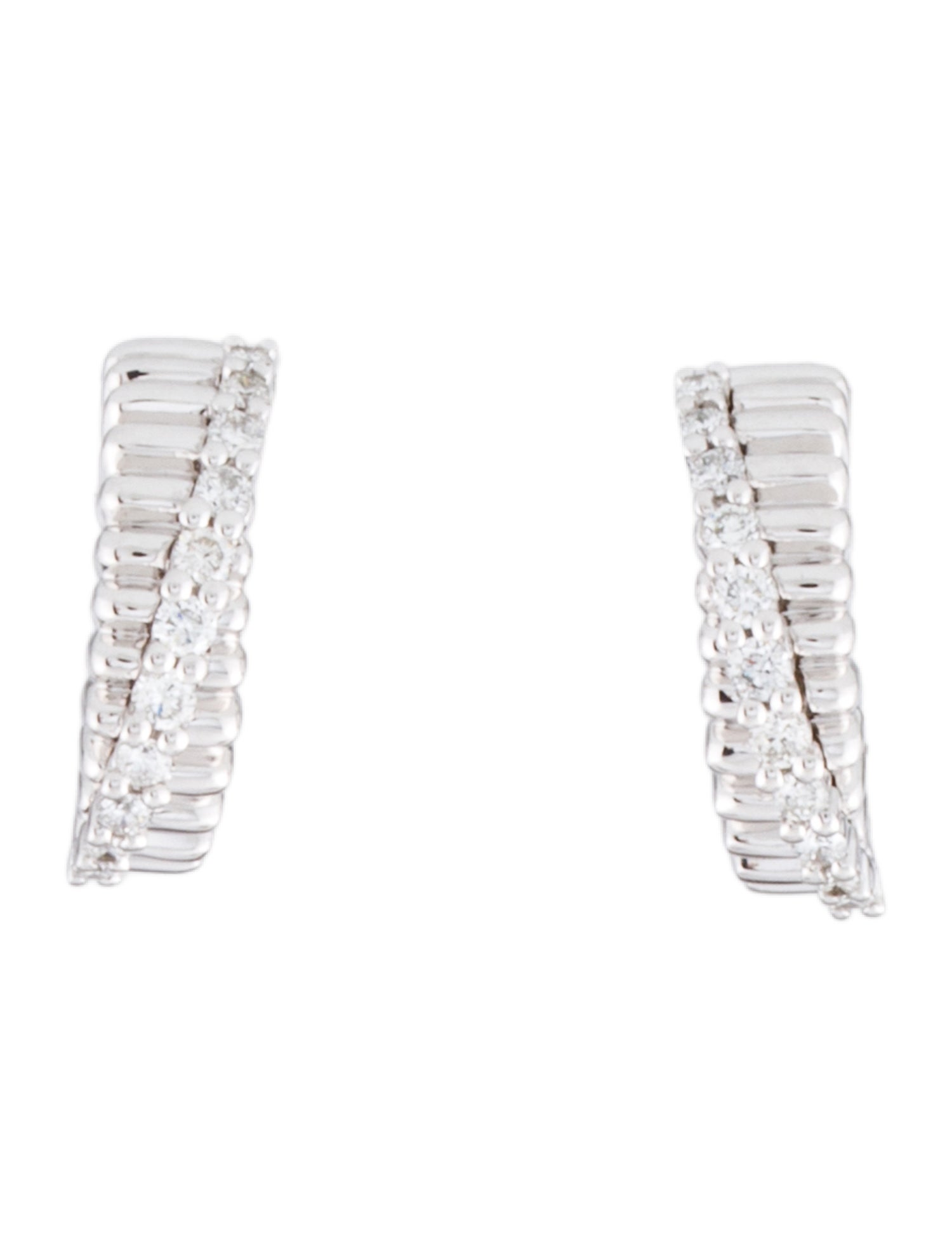 Earrings 14K Diamond Huggie