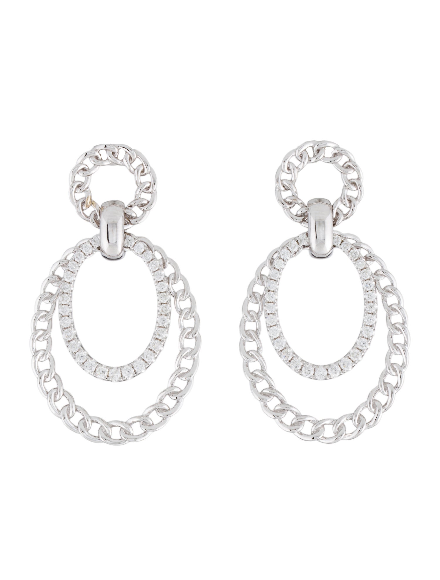 Earrings 14K Diamond Drop Earrings