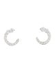 Earrings 14K Diamond Curved Earrings