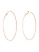 Earrings 14K Diamond Skinny Hoop Earrings