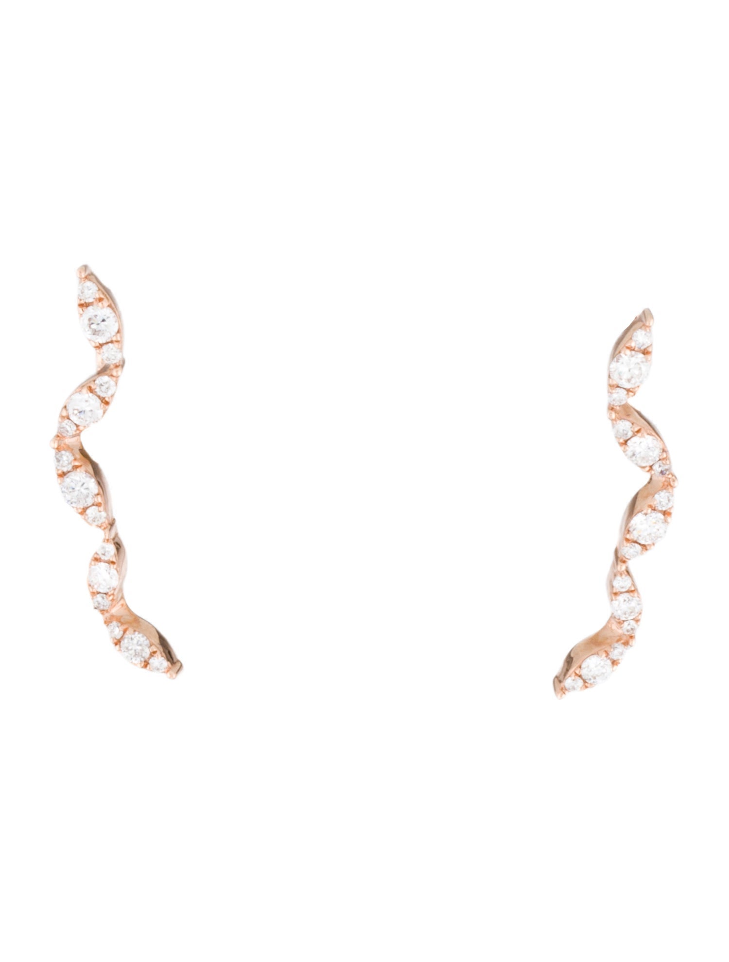 Earrings 14K Diamond Ear Climbers