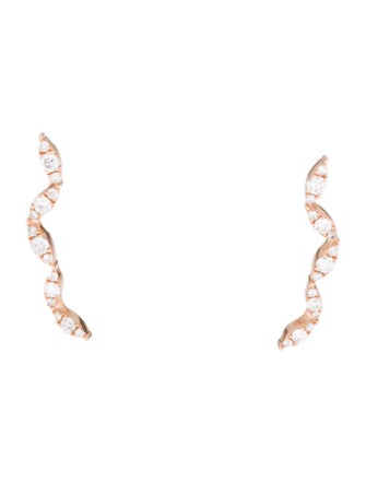 Earrings 14K Diamond Ear Climbers