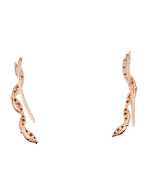 Earrings 14K Diamond Ear Climbers