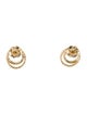 Earrings 14K Diamond Circle Stud Earrings