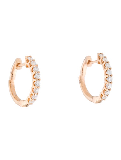 Earrings 18K Diamond Hoop Earrings