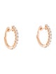 Earrings 18K Diamond Hoop Earrings
