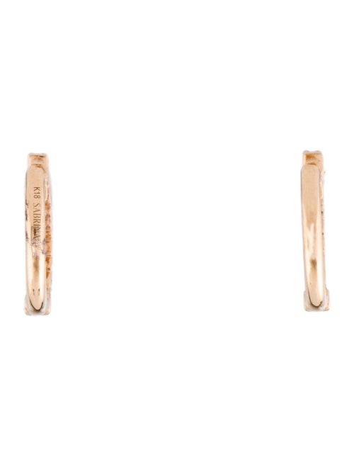 Earrings 18K Diamond Hoop Earrings